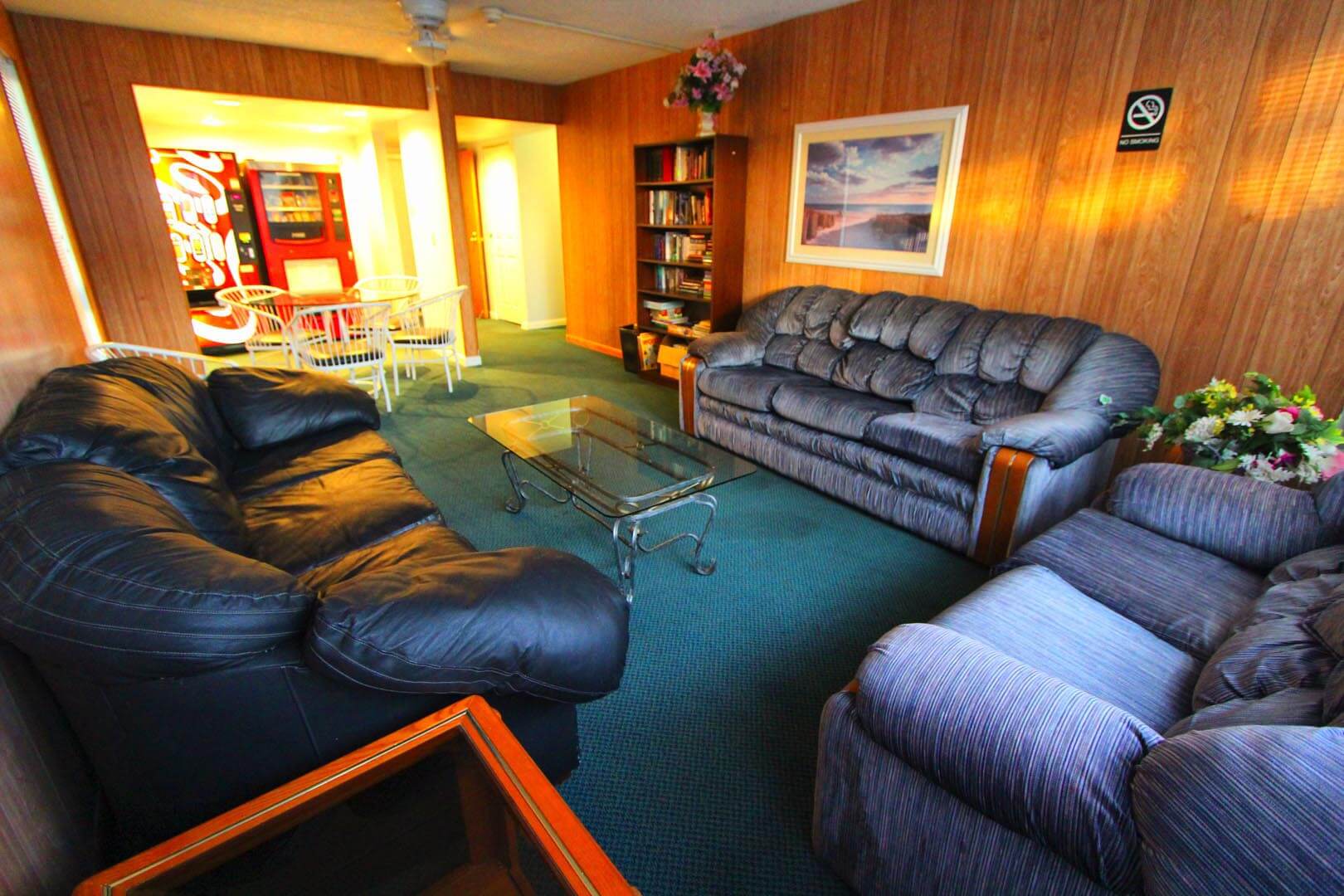 A lounge area at VRI's Brigantine Beach Club in New Jersey.